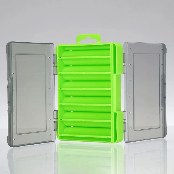 Shufa Lure Box Çift Taraflı LRF Yem Kutusu 85mm - Yeşil ürün görseli 1