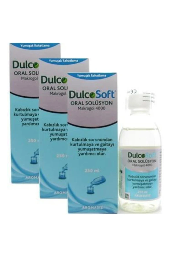 Dulcosoft Oral Solüsyon 250 Ml 3 Kutu ürün görseli 1