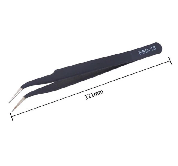 Esd ST 15 Antistatik Cımbız Eğri Uç 120mm ürün görseli 1