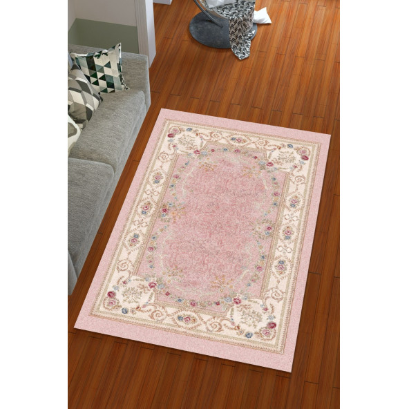 Lastikli Modern Desenli Hali Örtüsü - Resim 2