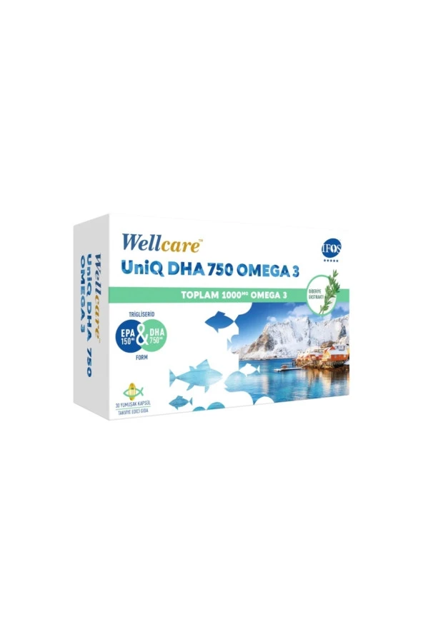 Wellcare Uniq 750 Omega 3 30 Kapsül ürün görseli 1