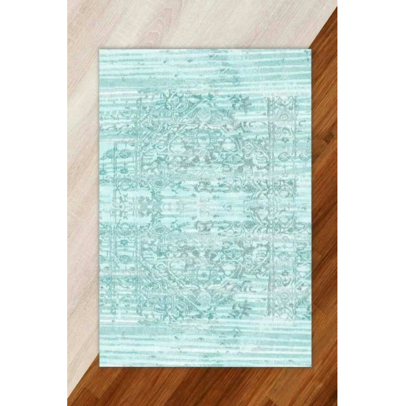 İpek Lastikli Modern Halı Örtüsü ürün görseli 1