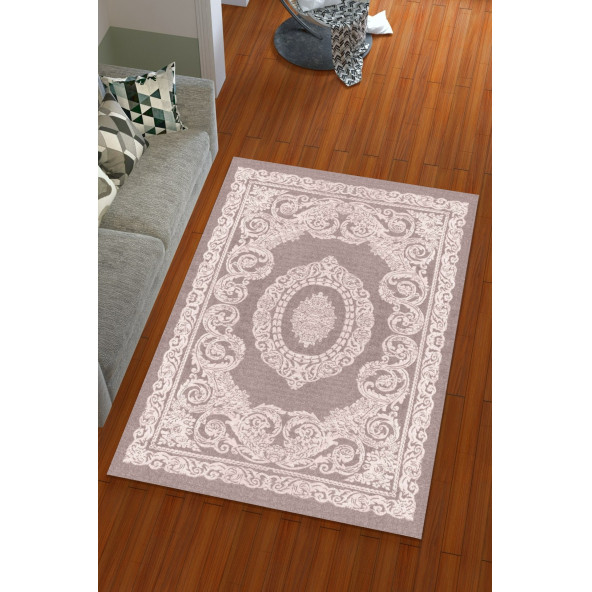 Lastikli Modern Desenli Hali Örtüsü - Resim 2