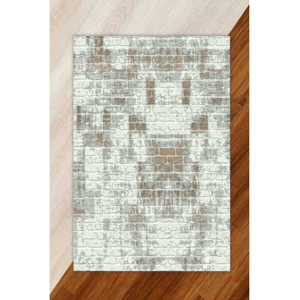 Modern Desenli Lastikli Halı Örtüsü ürün görseli 1