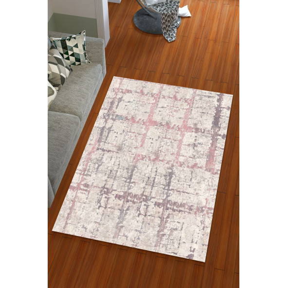 Lastikli Modern Desenli Hali Örtüsü - Resim 2