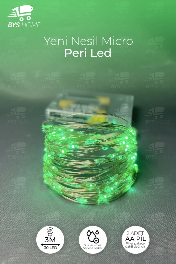 Peri Led 3 Metre Yeşil Renk Dekoratif Aydınlatma ürün görseli 1