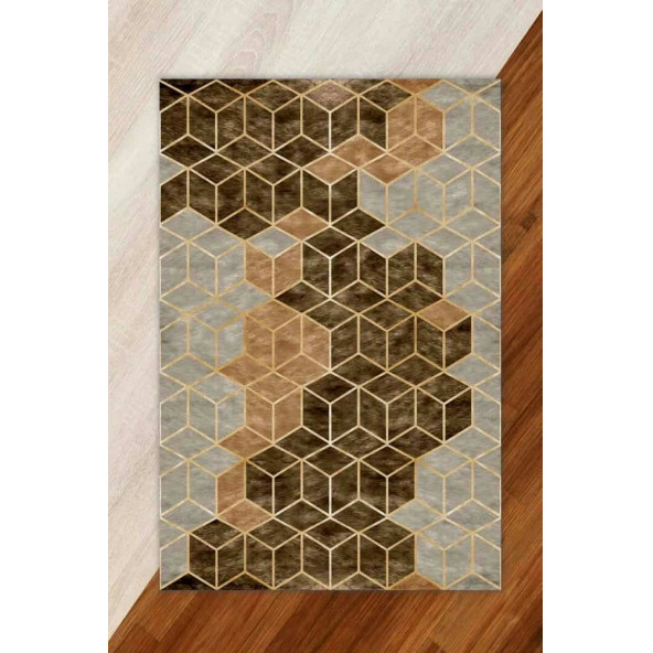 Kadife Modern Halı Örtüsü ürün görseli 1