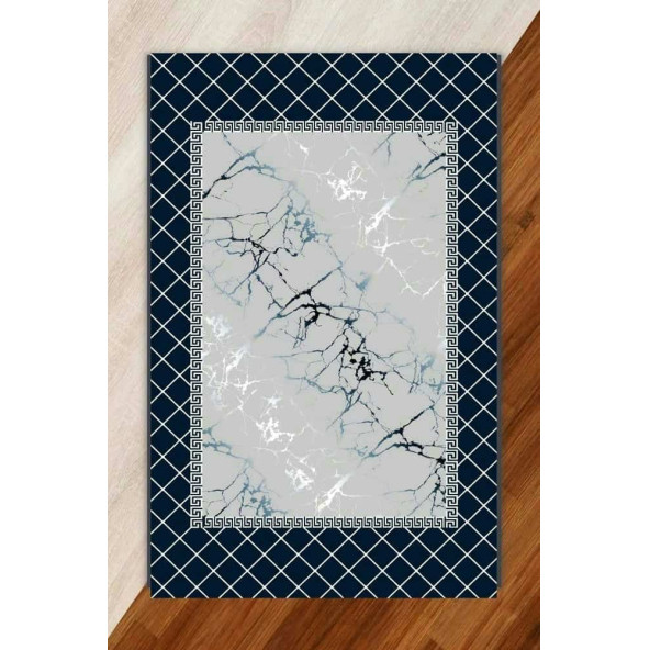 Miray Tekstil Lastikli Modern Desenli Hali Örtüsü ürün görseli 1
