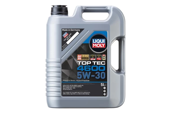 Liqui Moly Top Tec 4600 5W-30 Tam Sentetik Motor Yağı 5 Lt (2316) ürün görseli 1
