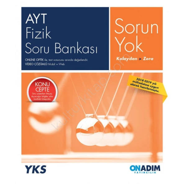 Onadım Ayt Fizik Soru Bankası ürün görseli 1