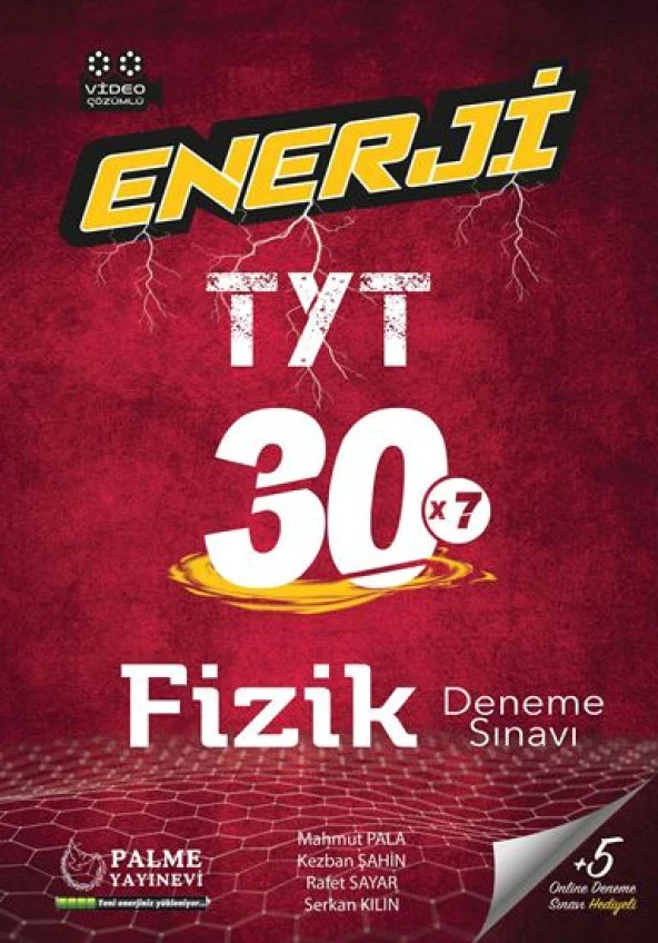 Palme Enerji Tyt Fizik Deneme 30X7 ürün görseli 1