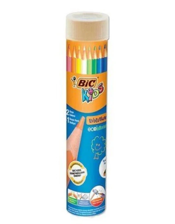 Bic Kids Kuru Boya 12Li Metal Tüp ürün görseli 1