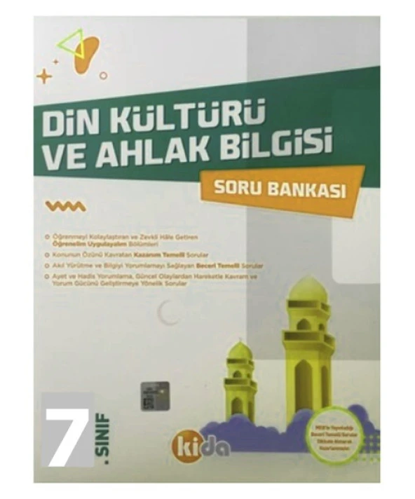 Kida 7.Sınıf Din Kültürü Ve Ahlak Bilgisi Soru Bankası ürün görseli 1