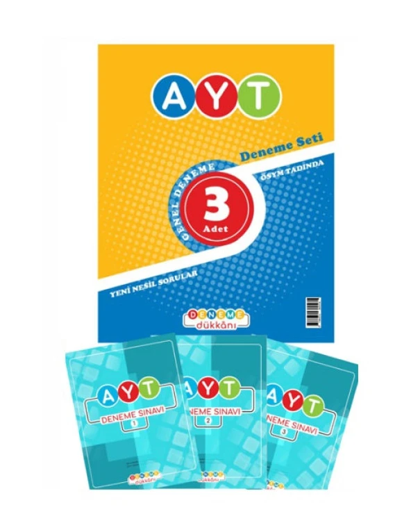 Deneme Ayt Deneme Seti 3Lü ürün görseli 1