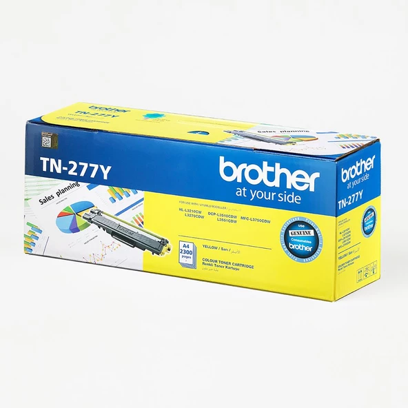 BROTHER 2.300 Sayfa Sarı Toner TN-277Y ürün görseli 1