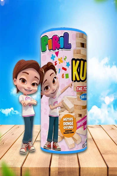 Redka Pırıl Ahşap Kule Oyunu (Denge Oyunu) Jenga ürün görseli 1