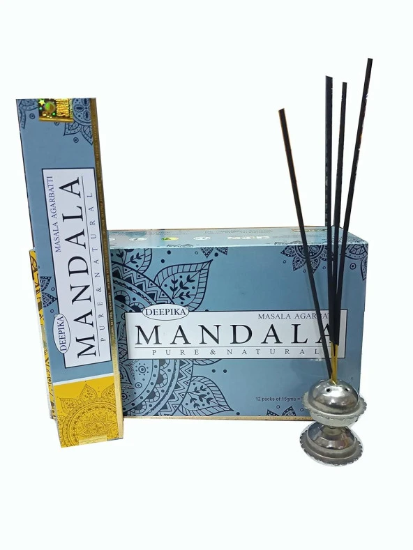Deepika Mandala Aromalı Masala Çubuk Tütsü - Resim 3