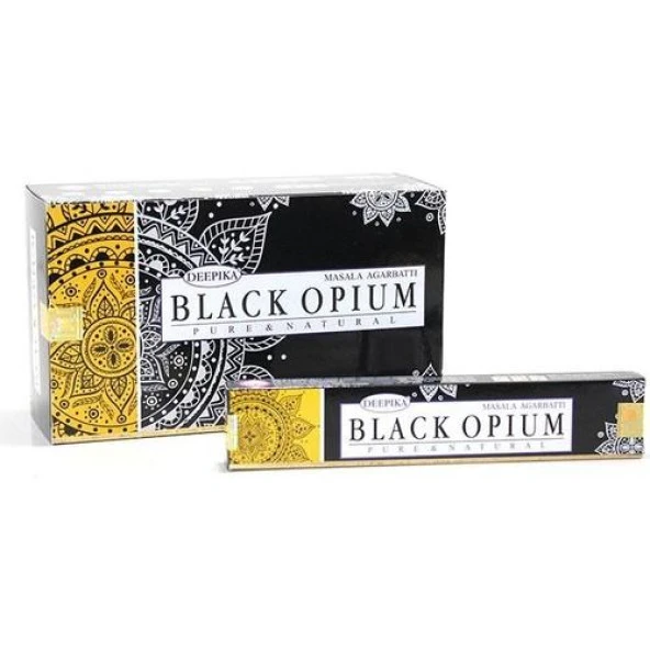 Deepika Black Opium Aromalı Masala Çubuk Tütsü ürün görseli 1