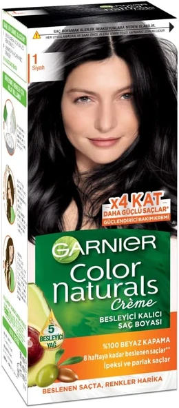 Garnier Color Naturals Saç Boyası 1 Siyah ürün görseli 1