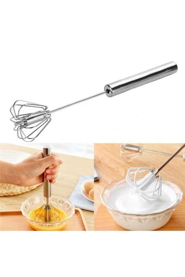 Çelik Basmalı Otomatik Çırpıcı Mikser Çırpma Aleti Metal Lüx Limon Narenciye Sıkacağı Seti ürün görseli 1