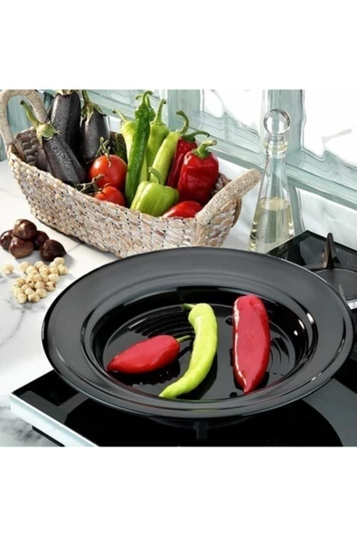Emaye Közmatik Sacı Közleme Tavası 32 Cm Saç Tava ürün görseli 1