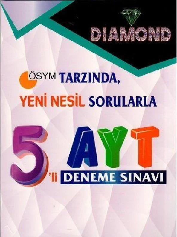 AYT DIAMOND 5 li Deneme Sınavı Gür Yayınları ürün görseli 1