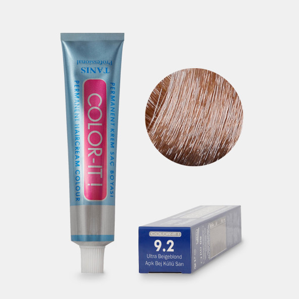 Kalıcı Saç Boyası COLOR-IT 9.2 Açık Bej Küllü Sarı ürün görseli 1