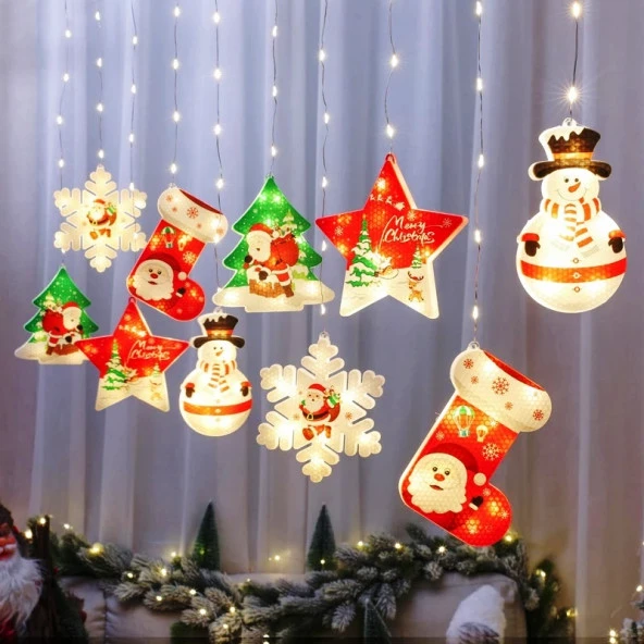 NOEL SALKIM LED IŞIK YILBAŞI IŞIKLARI VIP KALİTE SALKIM IŞIK 3.20 METRE GÜN IŞIĞI LED IŞIK MODLU IŞIK 220V FİŞLİ EKLEMELİ ürün görseli 1