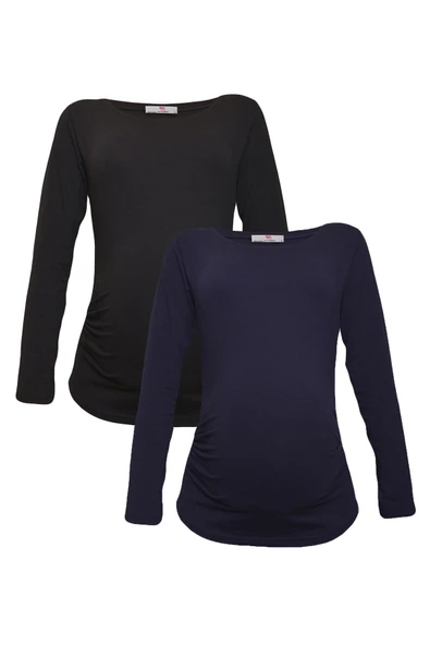 LuvmaBelly MYRA2301_2302 Hamile tshirt seti ürün görseli 1