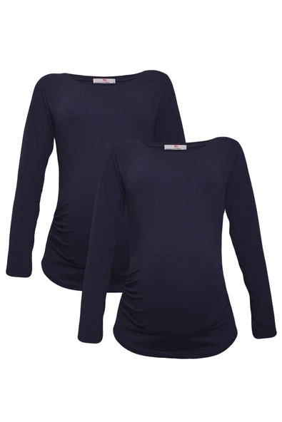 LuvmaBelly MYRA2302_2302 Hamile tshirt seti ürün görseli 1