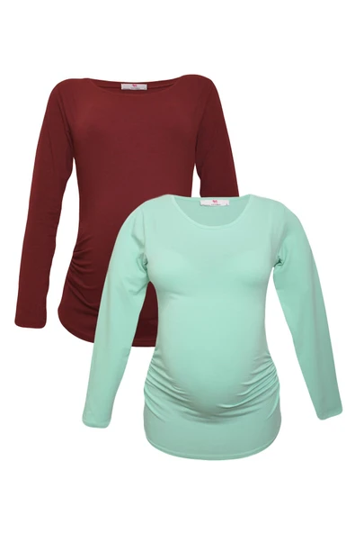 LuvmaBelly MYRA2303_2306 Hamile tshirt seti ürün görseli 1