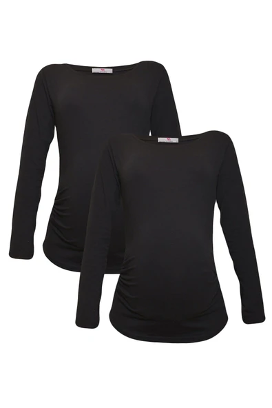 LuvmaBelly MYRA2301_2301 Hamile tshirt seti ürün görseli 1