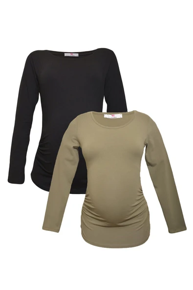 LuvmaBelly MYRA2301_2307 Hamile tshirt seti ürün görseli 1