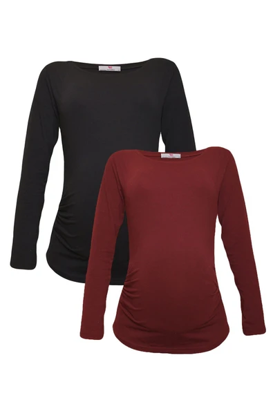 LuvmaBelly MYRA2301_2303 Hamile tshirt seti ürün görseli 1