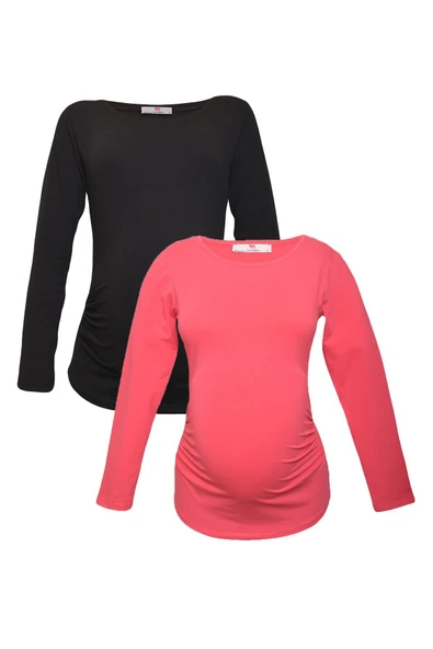 LuvmaBelly MYRA2301_2305 Hamile tshirt seti ürün görseli 1
