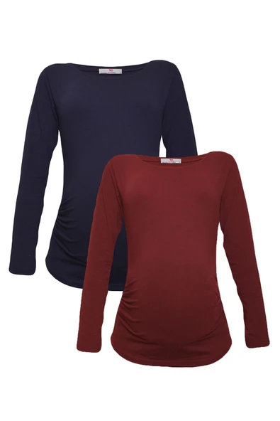 LuvmaBelly MYRA2302_2303 Hamile tshirt seti ürün görseli 1