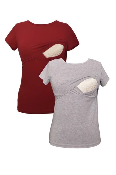LuvmaBelly MYRA2502_2503 Emzirme tshirt seti ürün görseli 1