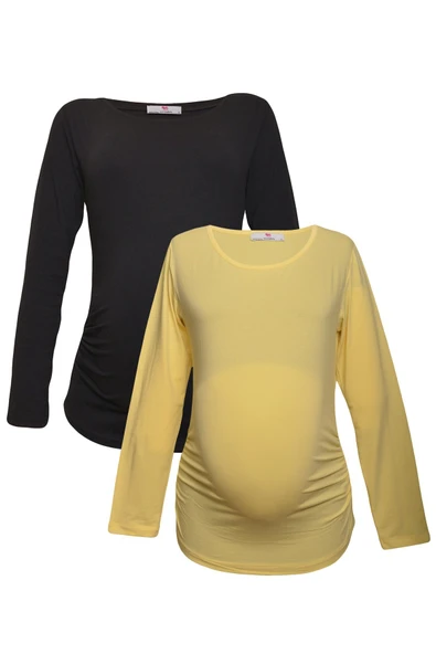 LuvmaBelly MYRA2309_2301 Hamile tshirt seti ürün görseli 1