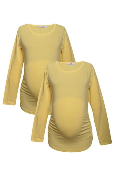 LuvmaBelly MYRA2309_2309 Hamile tshirt seti ürün görseli 1