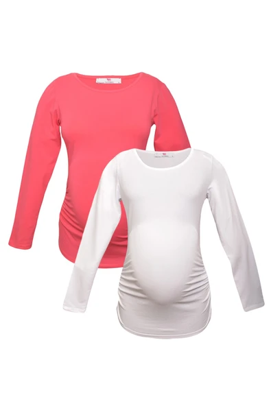 LuvmaBelly MYRA2305_2308 Hamile tshirt seti ürün görseli 1