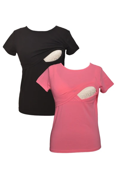LuvmaBelly MYRA2501_2506 Emzirme tshirt seti ürün görseli 1