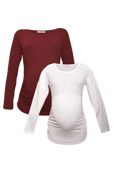 LuvmaBelly MYRA2303_2308 Hamile tshirt seti ürün görseli 1