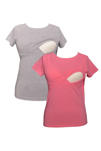 LuvmaBelly MYRA2503_2506 Emzirme tshirt seti ürün görseli 1