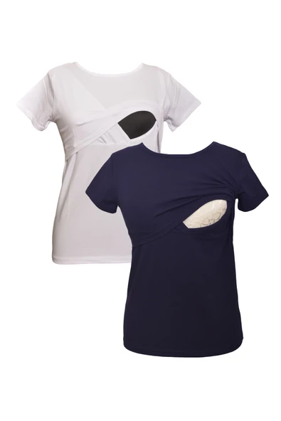 LuvmaBelly MYRA2516_2504 Emzirme tshirt seti ürün görseli 1