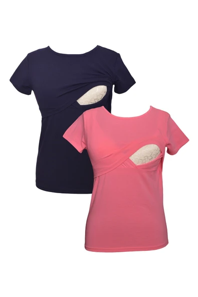 LuvmaBelly MYRA2504_2506 Emzirme tshirt seti ürün görseli 1