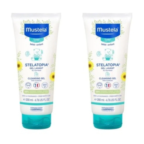 Mustela Stelatopia Cleansing Gel 200 ml 2 Kutu ürün görseli 1