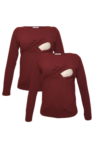 LuvmaBelly MYRA2703_2703 Emzirme tshirt seti ürün görseli 1