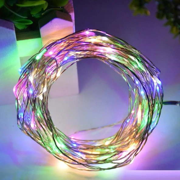 3 METRE RENKLİ PİLLİ LED IŞIK RENKLİ LED IŞIK RENKLİ YILBAŞI AĞACI IŞIĞI RENKLİ NOEL IŞIĞI CHRİSTMAS LED LİGHT PARLAK PERİ LED IŞIK ürün görseli 1