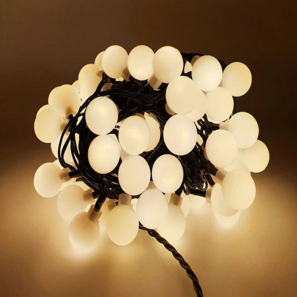 4.30 METRE GÜN IŞIĞI TOP LED IŞIK WARM LİGHT IŞIK 220 V FİŞLİ YILBAŞI AĞACI IŞIĞI GÜN IŞIĞI TOP IŞIK WARM LİGHT LED NOEL ürün görseli 1