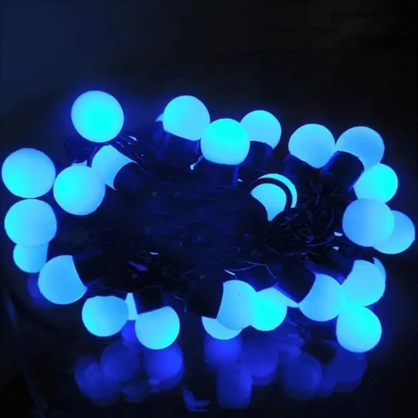 4.30 METRE MAVİ TOP LED IŞIK MAVİ IŞIK 220 V FİŞLİ YILBAŞI AĞACI IŞIĞI MAVİ TOP IŞIK MAVİ LED IŞIK NOEL IŞIĞI ürün görseli 1